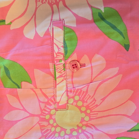 Lilly Pulitzer vintage floral retro mini cotton skirt size 8 - Picture 13 of 15